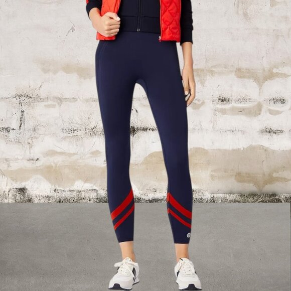 Tory Sport Seamless Chevron Leggings Size Large - Picture 1 of 4